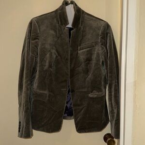 Jcrew velour blazer- grey